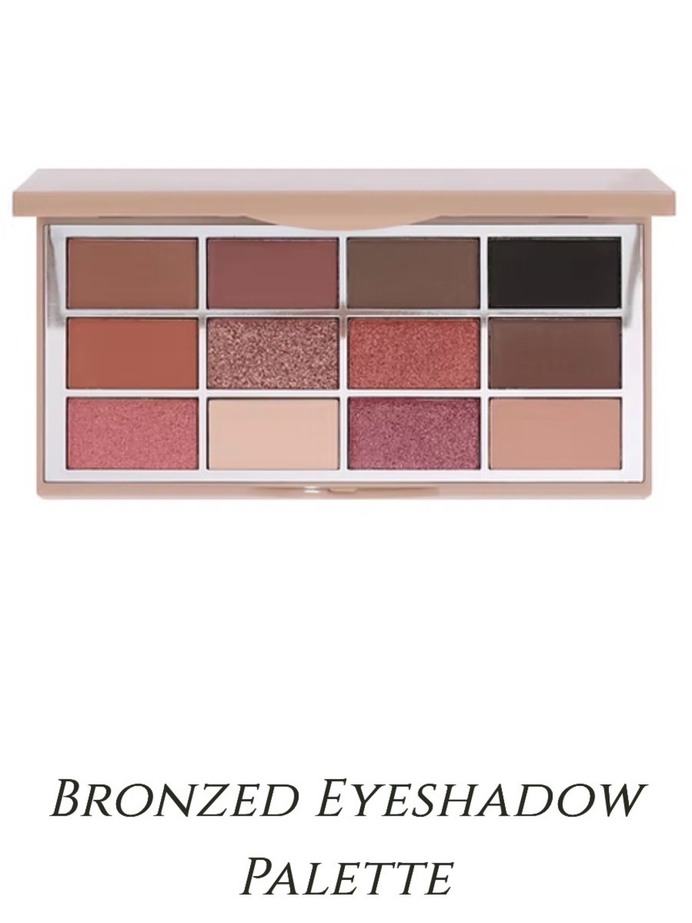 Bronzed Eyeshadow Palette - Warm Rose & Brown Shades